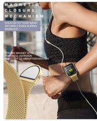BRG stainless steel mesh loop provides breathable comfort for all-day wear.