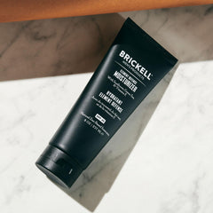 Brickell Element Defense SPF45 packaging; easy-to-dispense tube for on-the-go.