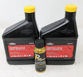 Briggs & Stratton 100005 oil bottle pouring, showing smooth lubrication for engines.