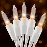 Brillarlights clear white 50-count lights for warm holiday ambiance