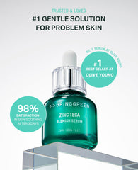 BRING GREEN Zinc TECA Serum pump-action bottle ready for quick daily use