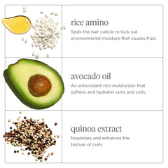 Briogeo Curl Charisma avocado oil close-up showcases deep hydration and softness.