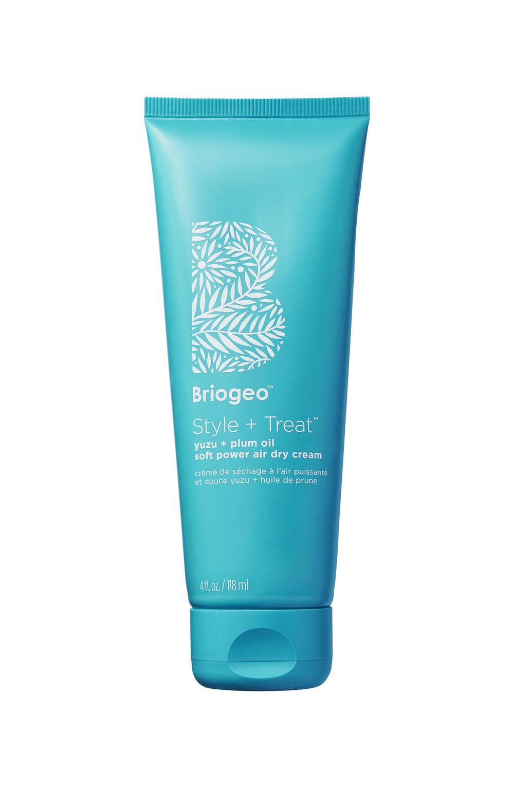 Briogeo Style Treat Yuzu and Plum Oil Air Dry Cream bottle for frizz control and shine