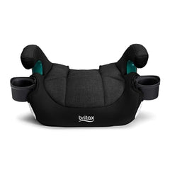 Britax UpNGo Click belt-guides color-coded help kids buckle correctly.