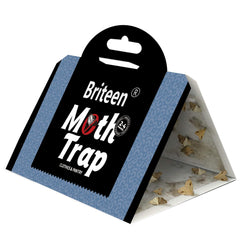 Briteen moth trap in pantry setup attracts moths and protects food storage.