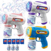 Britik 3-pack bubble guns in action for outdoor play and group fun.