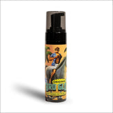 Bro Glo Self Tanner foam on face for natural sunless glow