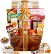 Broadway Basketeers Easter Gift Basket with ribbon for a ready-to-gift look