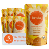 Brodo Deeply Rooted turmeric-ginger broth pouch for a warm, comforting sip