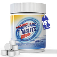 BROMIGUARD 1-inch bromine tablets for spa tubs providing reliable sanitation.