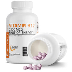 Bronson B12 cherry chewables highlight quick release for focus and daytime vitality.