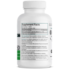 Bronson Boron bottle displayed on shelf shows GMO-free daily supplement.