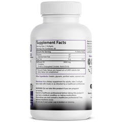 Bronson CLA 3000 bottle label; non-stimulating CLA from safflower.