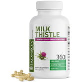Bronson Milk Thistle bottle front highlighting liver health support