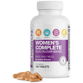 Bronson ONE Women’s Complete bottle with tablets for daily energy support.