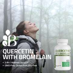 Bronson Quercetin Bromelain bottle front shows packaging.