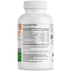 Bronson Super B 100 bottle side shows non-GMO, gluten-free, soy-free form.