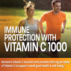 Bronson Vitamin C 1000mg bottle closeup showing high-potency formula