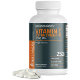 Bronson Vitamin C 1000mg extra-strength bottle front supports daily wellness