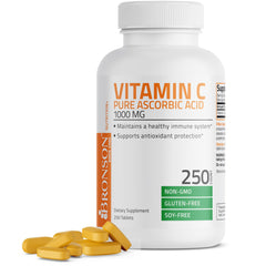 Bronson Vitamin C 1000mg tablet front view for daily immune support