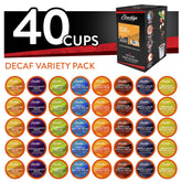 Brooklyn Beans Decaf Variety Pack pods ready for Keurig machines at home or office.