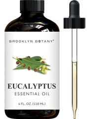 Brooklyn Botany Eucalyptus Oil bottle in amber glass protects purity and potency