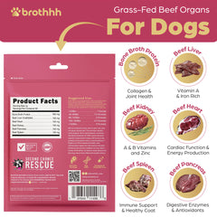 Brothhh six ingredient organ blend highlights nutritious liver and heart