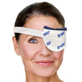 Bruder Moist Heat Eye Compress ready for microwave setup to provide warm, soothing eye relief.