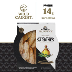 Brunswick sardines provide 25% DV vitamin D per serving