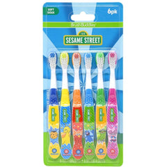 Brush Buddies Sesame Street toothbrush with characters for kid-friendly fun brushing.