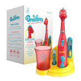 Brusheez Kids Electric Toothbrush Pepper Dino design motivates daily brushing.