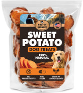 BRUTUS & BARNABY sweet potato treats in bag with fresh aroma for dogs