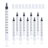 BSeWenerte 30pcs 1ml syringes with cap for safe transfer and feeding.