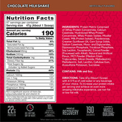 BSN SYNTHA-6 scoop in hand emphasizes convenient protein per serving.