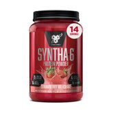 BSN SYNTHA-6 premium protein powder jar supports post-workout recovery.