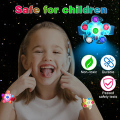 BSTDECOR LED glow bracelet with spinning action, perfect for nighttime parties