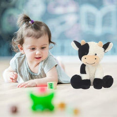 BSVOME soft plush cow doll offers cozy cuddle and kid-friendly decor