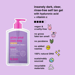 B.TAN Quick Express Tanner mitt enables easy, streak-free application.