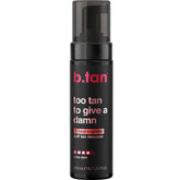 BTAN Ultra Dark self-tanner mousse bottle glides on with a deep bronze finish.