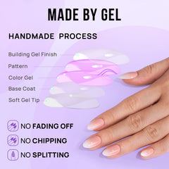 BTArtbox 32-piece nail kit with glue and tabs organized in a box
