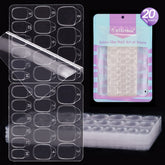 BTArtbox adhesive tabs with 15 sizes and serial numbers for quick manicure fit