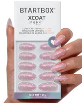 BTArtbox Almond polka-dot dress nails for a quick at-home manicure with stylish flair.