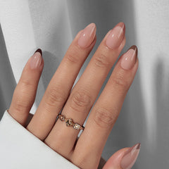 BTArtbox French tip press-on nails collection displayed