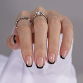 BTArtbox French tip press-on nails packaging showing complete kit for easy DIY nails