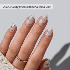 BTArtbox Pathside Lilac nails on hand showing flexible, natural-looking fit