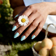 BTArtbox press-on nails in hand demonstrate easy, glue-tab application