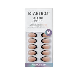 BTArtbox soft gel nails close-up showing flexible finish and seamless cuticle line.