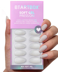 BTArtbox soft gel nails feel natural with a seamless cuticle line