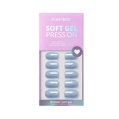 BTArtbox soft gel nails showcase a seamless cuticle line for natural appearance.