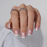 BTArtbox white French tip nails offer salon-ready shine and easy wear.